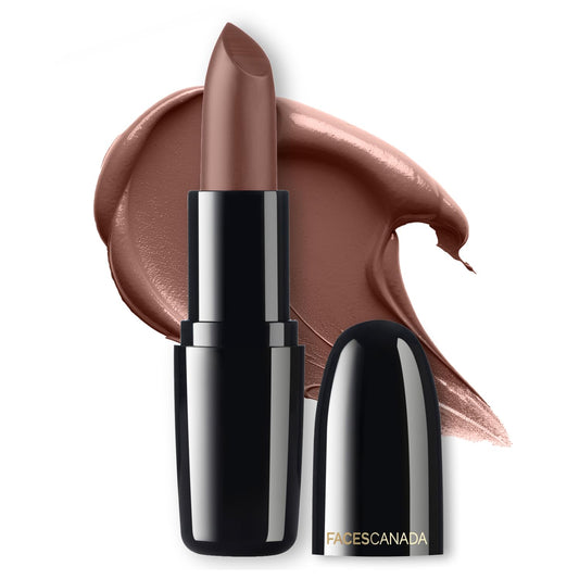 FACESCANADA Weightless Creme Finish Lipstick - Sweet Mocha (Brown), 4 gm