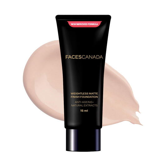FACESCANADA Weightless Matte Finish Foundation - Rose Ivory, 15 ml