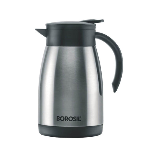 Borosil Stainless Steel 750 ml Teapot with Handle, Silver