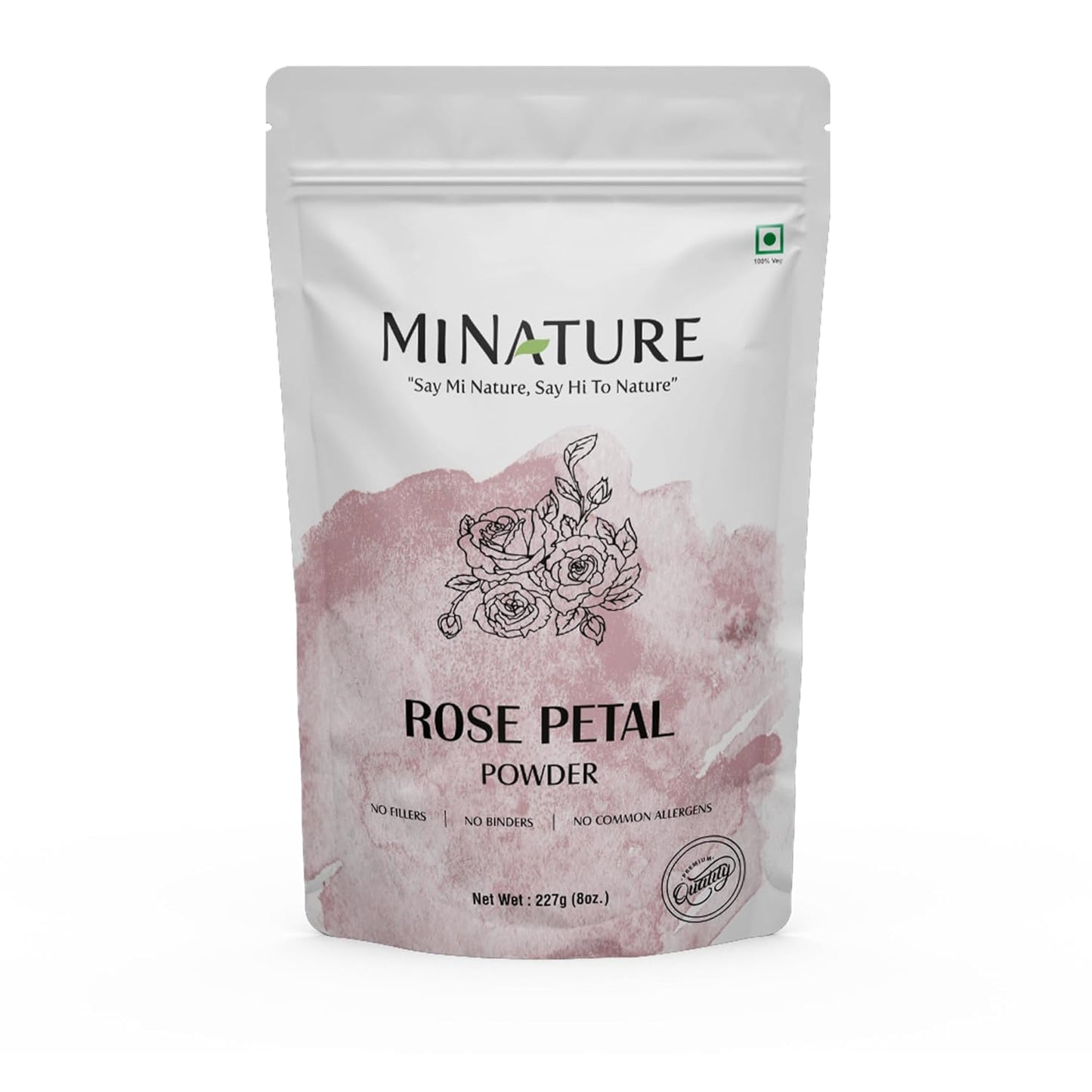Mi Nature Pure Rose Petal Powder, 227 gm Pack of 2