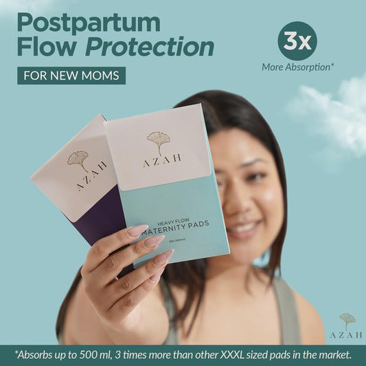 Azah Maternity Pads after Delivery, Pack of 25, XXXL