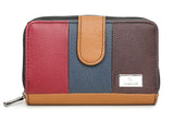 K London Medium Size Ladies Leather Purse RFID Blocking| Money Organisers with Zip Around Section| Real Leather Purse | Daily Use (Multicolour)(KL_481)