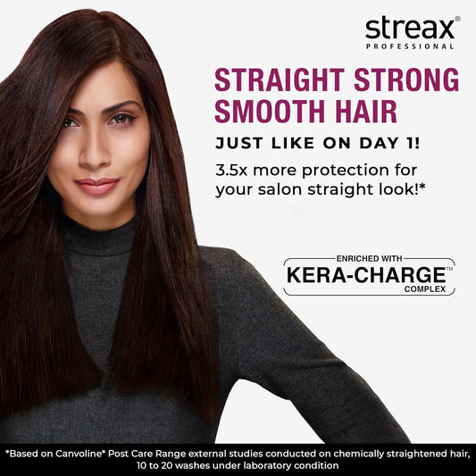 Streax Professional Canvoline Straightening Post Care Conditioner for Women,250 ml