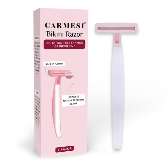 Carmesi Bikini Razor for Women | For Irritation-Free Shaving of Bikini Line, Pack of 1