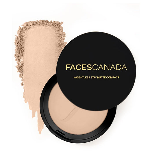 FACESCANADA Weightless Stay Matte Finish Compact Powder - Ivory, 9 gm
