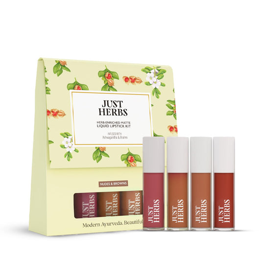 Just Herbs Herb Enriched Matte Liquid Lipstick Set of 4