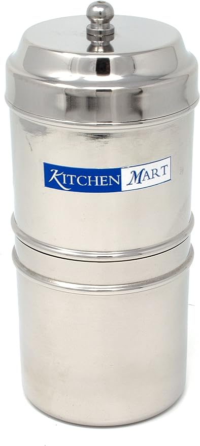 Kitchen Mart Stainless Steel South Indian Filter Coffee Drip Maker ( 2 Cup), 200ml
