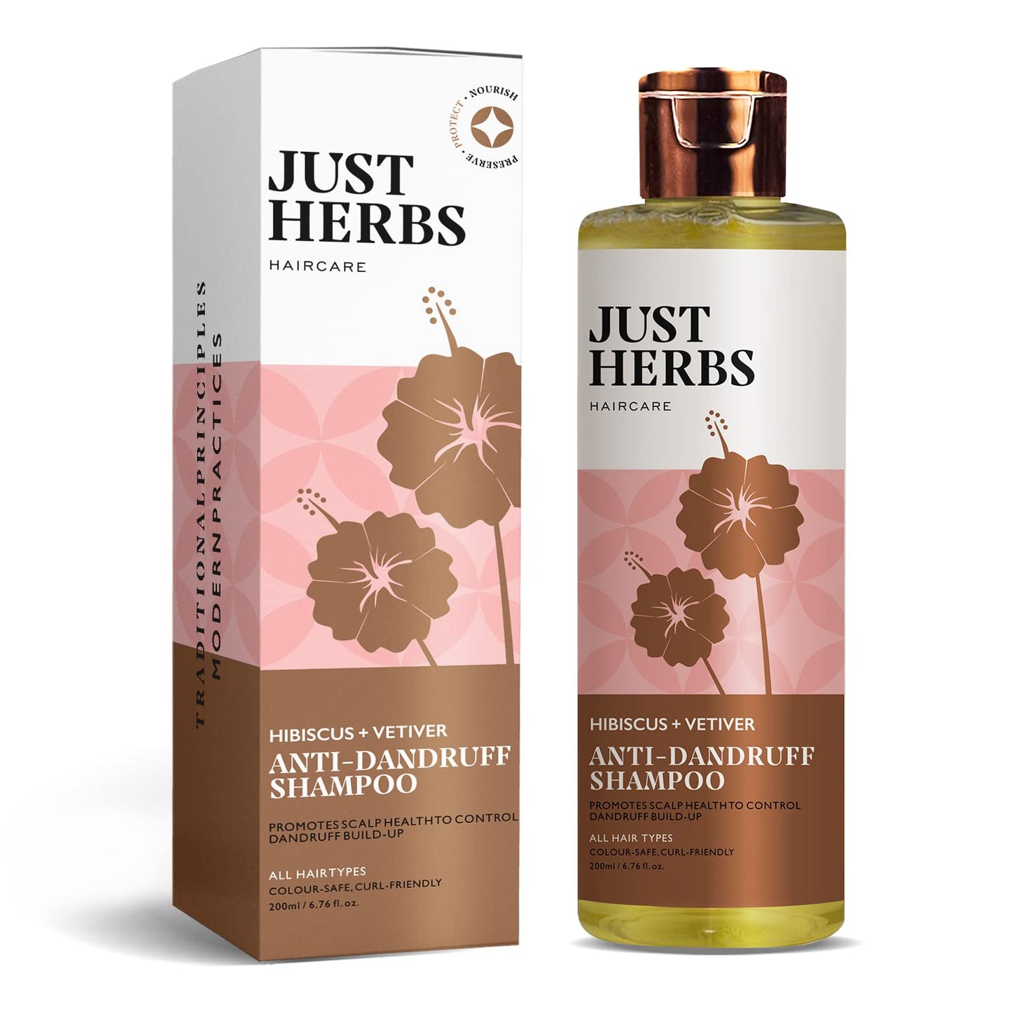 Just Herbs Ayurvedic Anti-Dandruff Shampoo, 200 ml