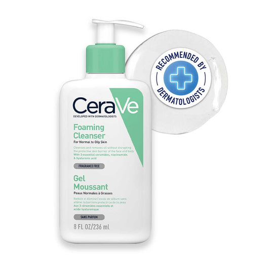CeraVe Foaming Cleanser For Normal To Oily Skin, 236 ml