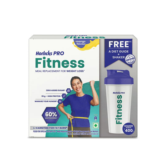 Horlicks PRO Mango, BIB, A Meal Replacement for Weight Loss with 60% Less Calories, 400 gm