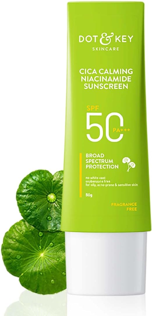 Dot & Key CICA Claming Niacinamide Sunscreen with SPF 50 PA+++, 50 gm