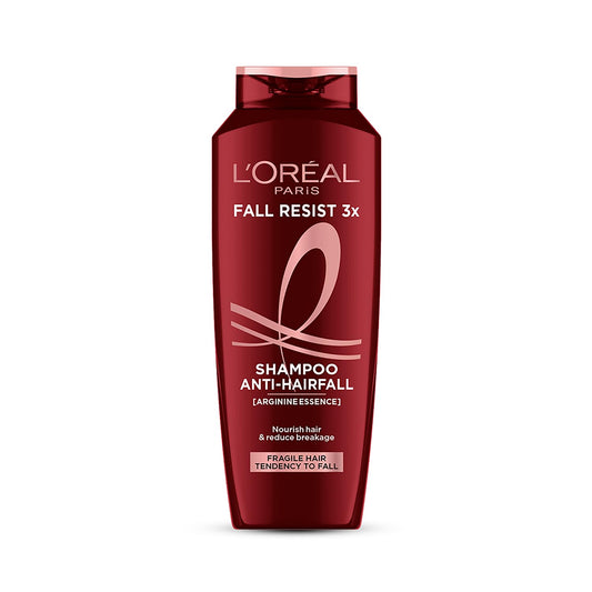 Loreal Paris Anti-Hair Fall Shampoo, Reinforcing & Nourishing, Arginine Essence and Salicylic Acid, Fall Resist 3X, 340 ml
