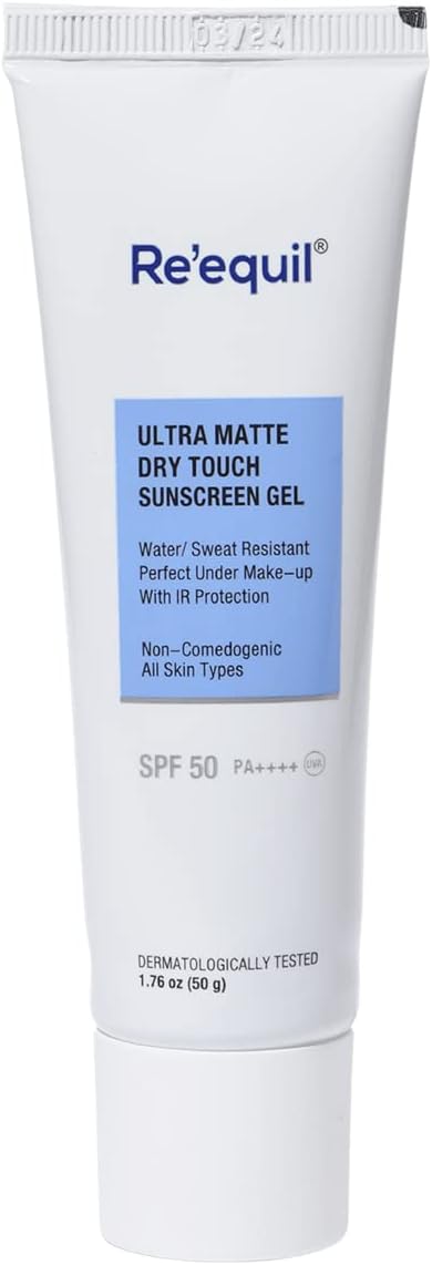 Re'Equil Ultra Matte Dry Touch Sunscreen Gel SPF 50 PA++++, 50 gm
