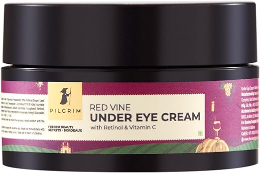 Pilgrim Red Vine, Retinol & Vitamin C Under Eye Cream, 30gm