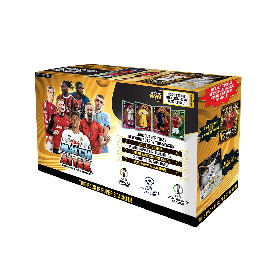 match attax 24/25 booster box Topps UEFA Champions League Match Attax 24/25 Trading and Collectible – Dealderma