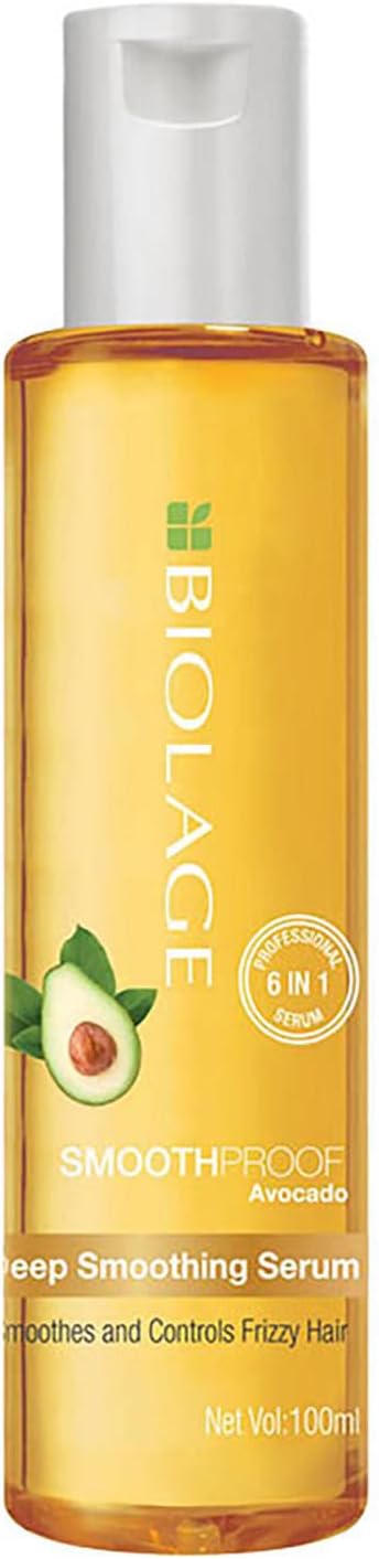 Biolage Smoothproof Deep Smoothing 6-in-1 Serum | Paraben free| For Frizzy Hair, 100 ml