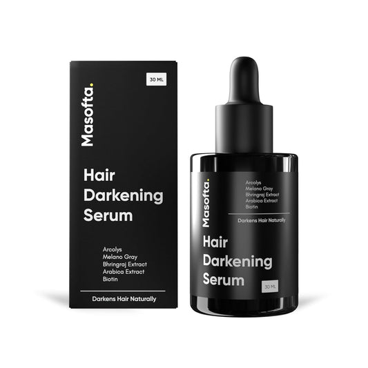 Masofta Hair Darkening Serum | Limits Hair & Beard Greying, 30 ml