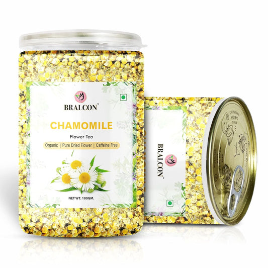 BRALCON Hibiscus Flower Tea,Butterfly Pea Flower Tea,Chamomile Flower Tea,Lemongrass Tea-400 gm