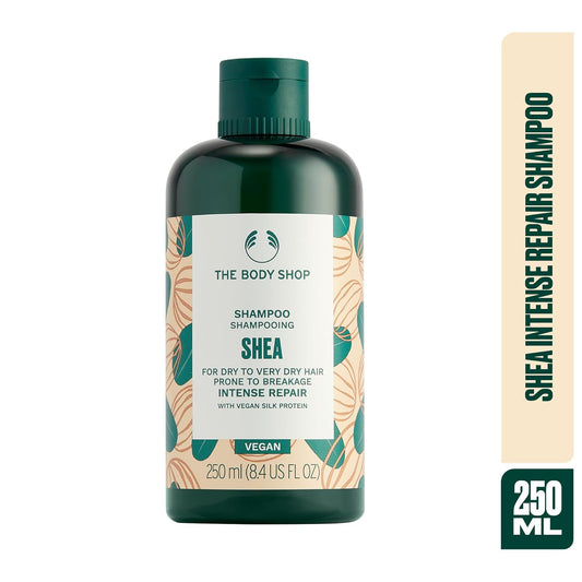 The Body Shop Vegan Shea Intense Repair Shampoo, 250 Ml - For Dry To Very Dry Hair Prone To Breakage | Vegan