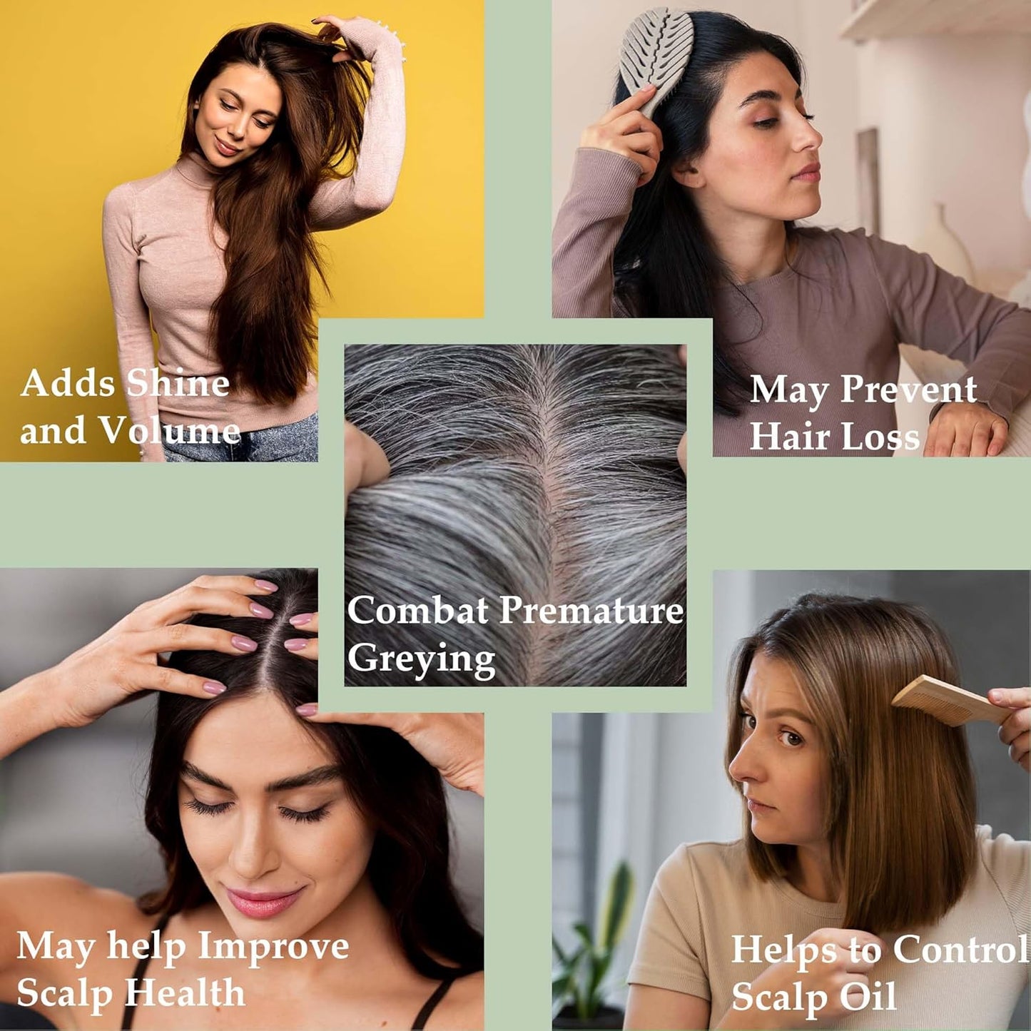 Mi nature Bhringraj Powder,Pure Natural Bringraj Powder for Hair Care |Prevents Grey hair| Unisex (Men & Women)| Hair Mask | (227g/1/2 lb/8 Oz)