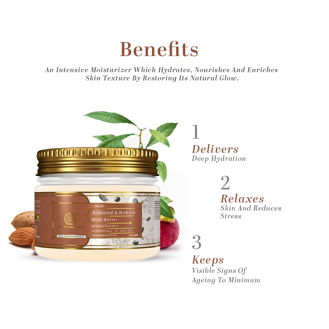 Khadi Natural Khadi Natural Almond & Kokum Body Butter, 200 gm