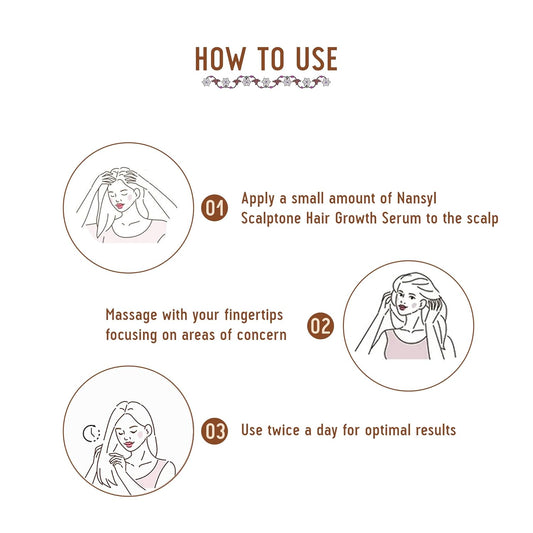 Avimee Herbal Scalptone Hair Growth Serum, Nansyl & Green Tea Extract, 10 ml