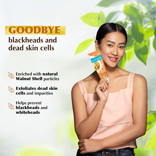 Everyuth Naturals Exfoliating Walnut Scrub, 200gm, Tube