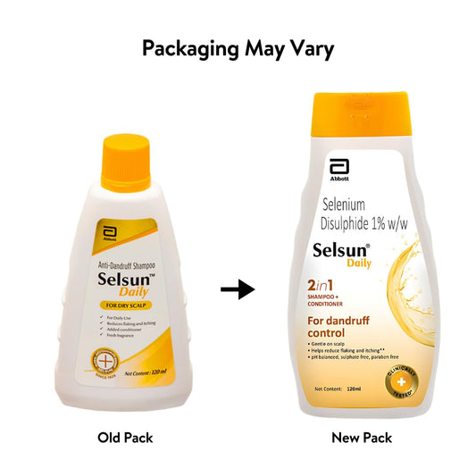 Abbott Selsun Daily Anti-Dandruff Shampoo for Dry Scalp 120 ml