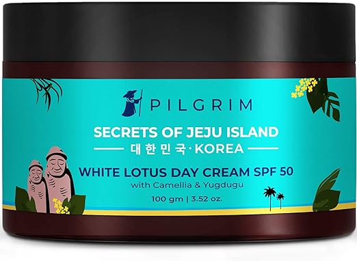 Pilgrim Korean Face Cream For Skin Brightening and Lightening, De-Pigmentation and Blemish Removal, 100g+100g, Pack of 2