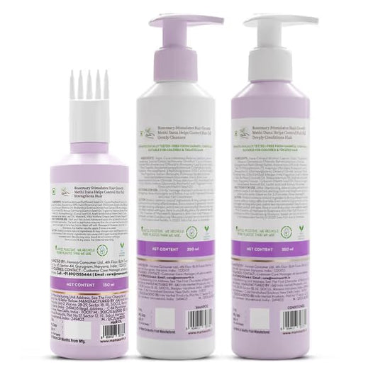 Mamaearth Rosemary Hair Fall Control Kit, 650 ml