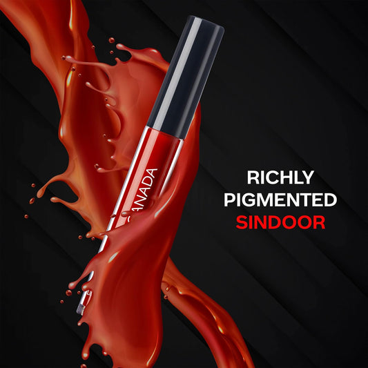 FACES CANADA Liquid Sindoor - Maroon, 2.5 ml | Highly Pigmented Rich Color | Quick Drying & Long Lasting | Velvet Matte Finish | Water-Proof | Smudge-Proof