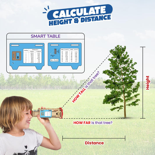 Smartivity Telescope Toy for Kids Age 8, 9, 10, 11, 12, 13, 14 Years Old | Measure Height & Distance