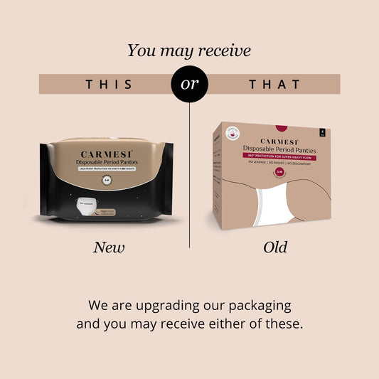 Carmesi Disposable Period Panties for Women , Maternity Panties,- Pack of 4 (XXL-3XL)