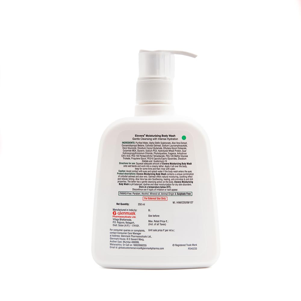 Elovera Moisurizing Body Wash, 250 ml