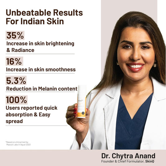 SkinQ Brightening Serum, Licorice & Lactic Acid, Face Elixir for Tan, Pigmentation & Dark Spots, 30 ml