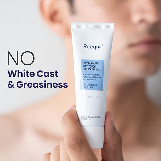 Re'Equil Ultra Matte Dry Touch Sunscreen Gel SPF 50 PA++++