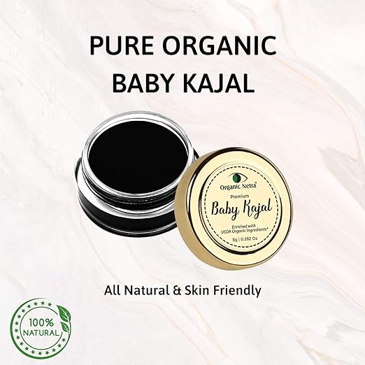 Organic Netra Baby Kajal Natural and Chemical Free - 8g