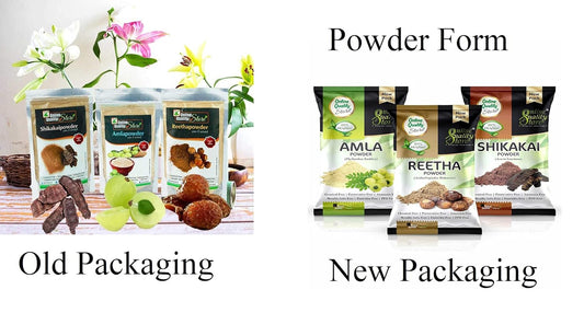 Online Quality Store Amla, Reetha, Shikakai Powder Combo Powder Pack For Hair R (Pack Of 3, Total 380G Pack), All Hair Type, Oily, Dry, Thick, Damaged, 3 Count