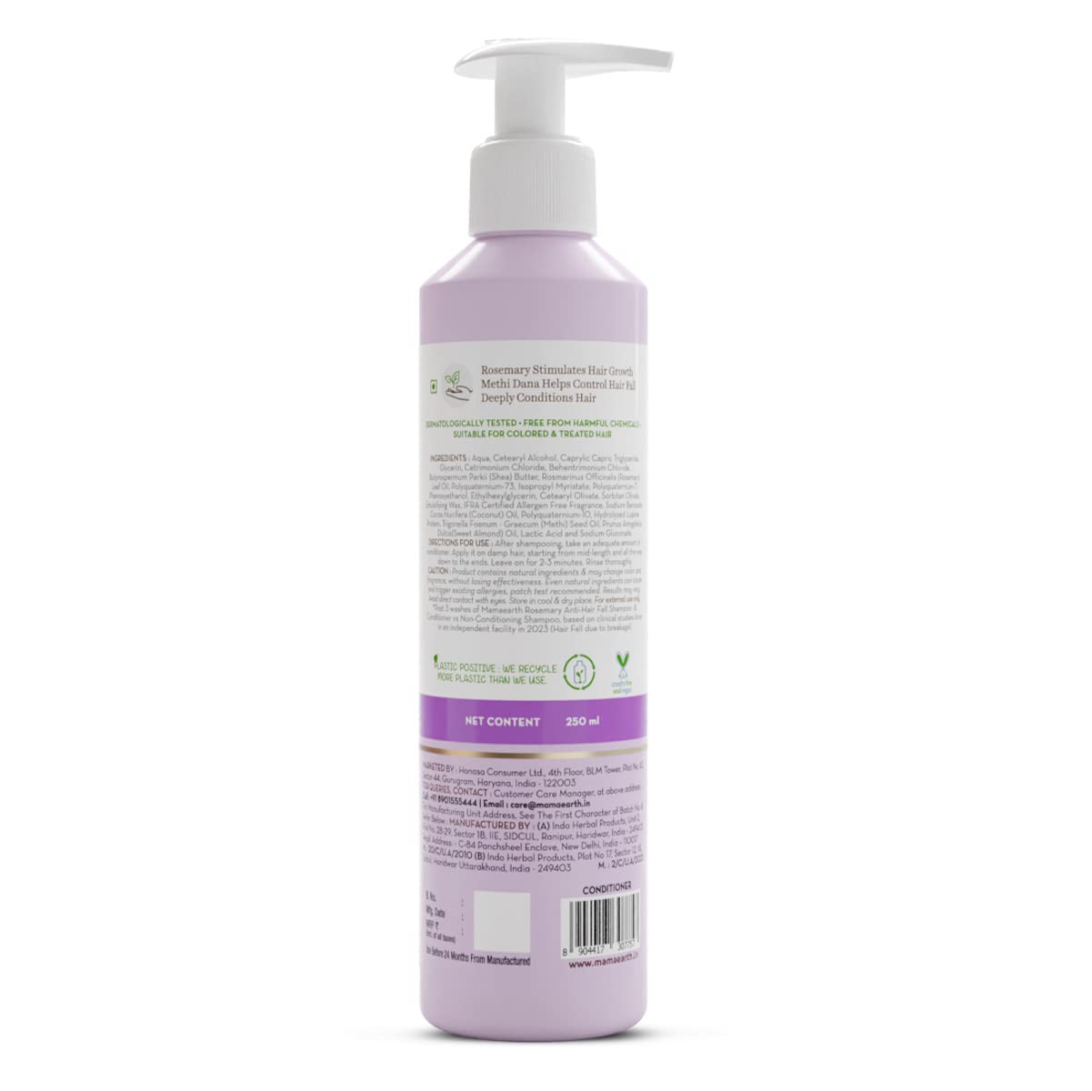 Mamaearth Rosemary Anti Hair Fall Conditioner With Rosemary & Methi Dana, 250 ml