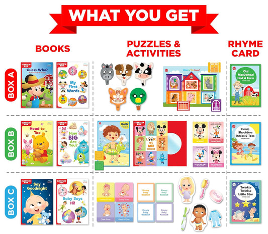 Disney for 1-Year-Old Boys/Girls, Set of 3