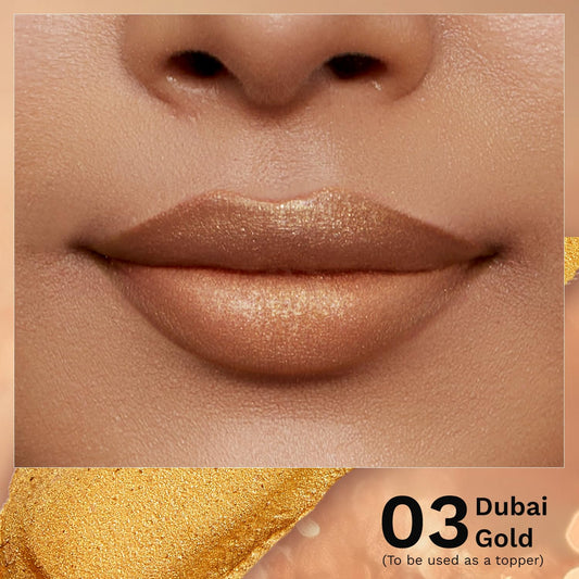 Pilgrim Glitter Lipstick For Women 4.2gm | Dubai Luxe Lifestyle - Dubai Gold Shade