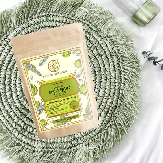 Khadi Natural Amla Fruit Organic Powder, 130 gm