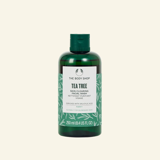 The Body Shop Tea Tree Skin Clearing Facial Wash | Deep Cleanse For Oily Skin, 250 ml