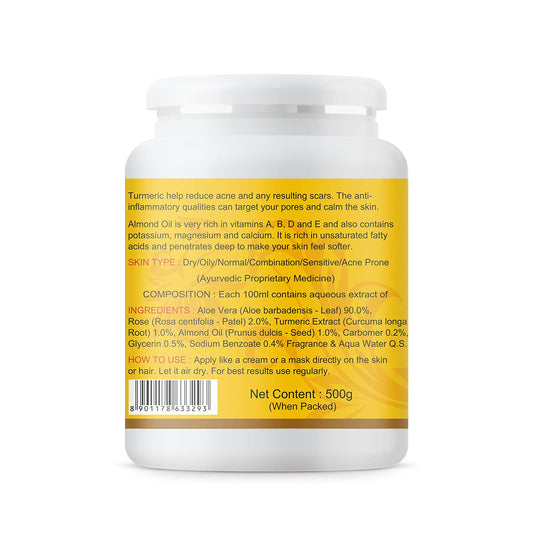 KAZIMA Aloe Turmeric Gel for Face and Body, 1kg