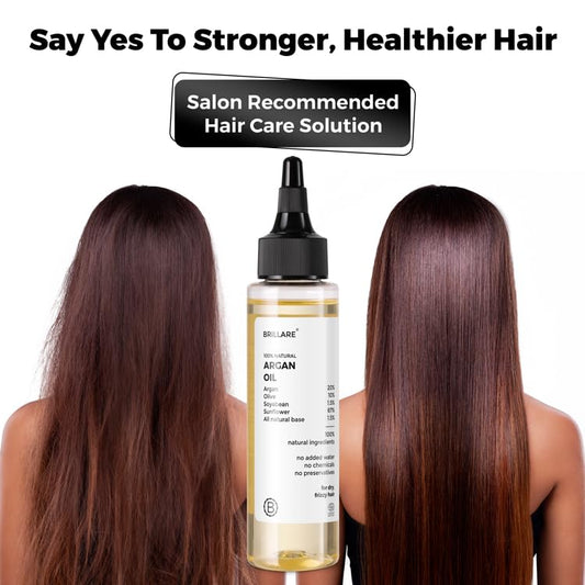 Brillare Argan Hair Oil, with the Goodness of Olive oil & Sunflower Oil