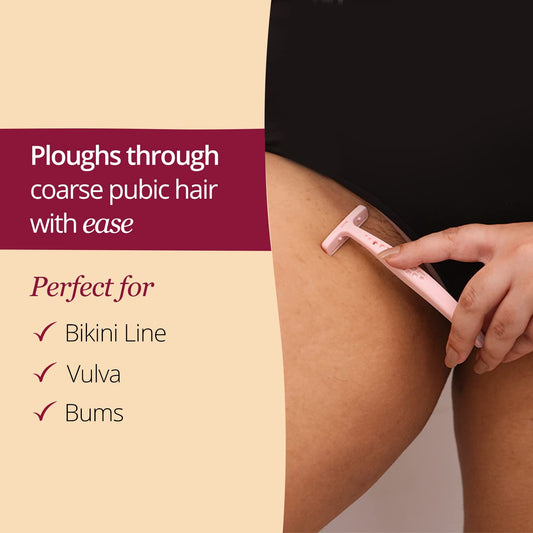Carmesi Bikini Razor for Women | For Irritation-Free Shaving of Bikini Line, Pack of 1
