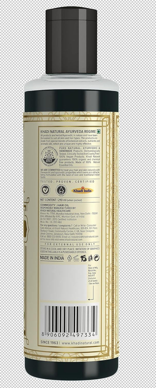 Khadi Natural Ayurvedic Bhringraj Hair Oil, 210 ml