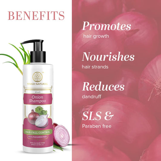 Khadi Natural Onion Shampoo/Cleanser, 650 ml