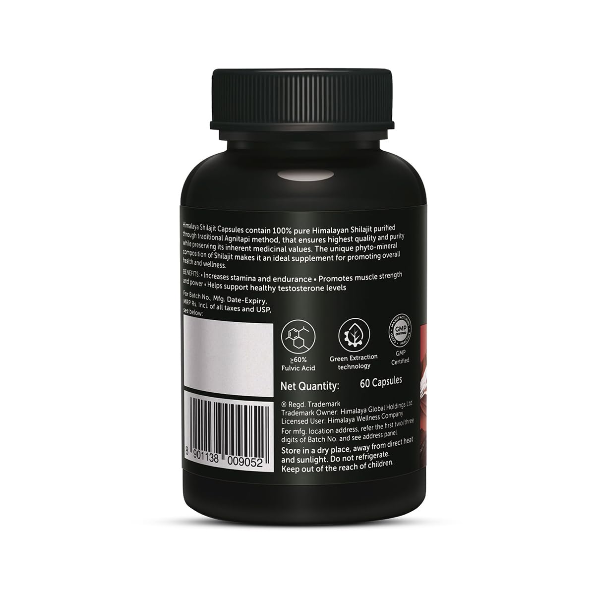 Himalaya Shilajit, 100% Pure Shilajit, 60 Cap.