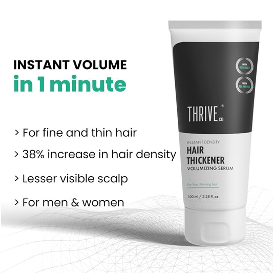 ThriveCo Hair Thickener Volumizing Serum, For Fine, Thinning Hair, 100 ml